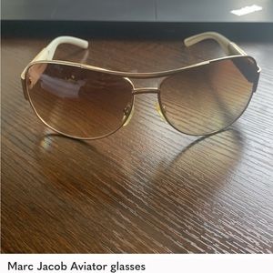 Gold Aviator Sunglasses